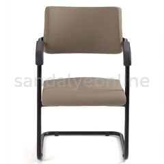 Lester Deri Misafir Bekleme Sandalyesi