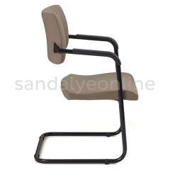 Lester Deri Misafir Bekleme Sandalyesi