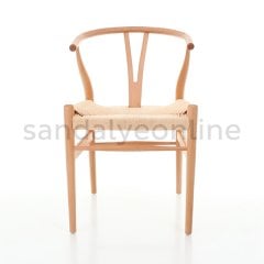 Wishbone Ahşap Sandalye - Naturel