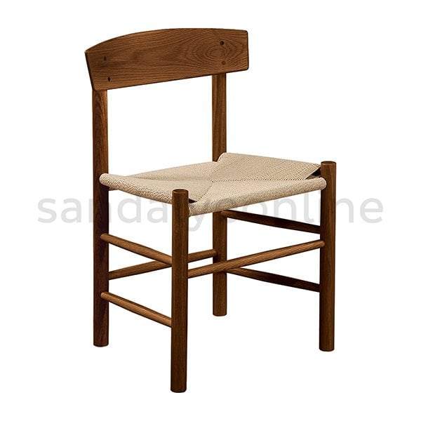 Olsen Ahşap Sandalye Koyu Ceviz