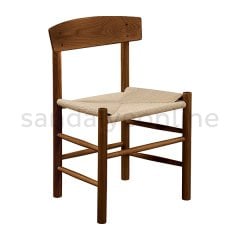 Olsen Ahşap Sandalye Koyu Ceviz