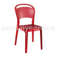 Bee Kırmızı Plastik Sandalye