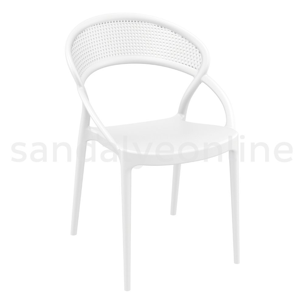 Sunset Plastic Chair - White
