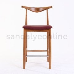 Buller Ahşap Bar Sandalyesi
