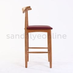 Buller Ahşap Bar Sandalyesi