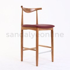 Buller Wooden Bar Chair - Sandalye Online