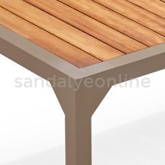 Copper Iroko Table