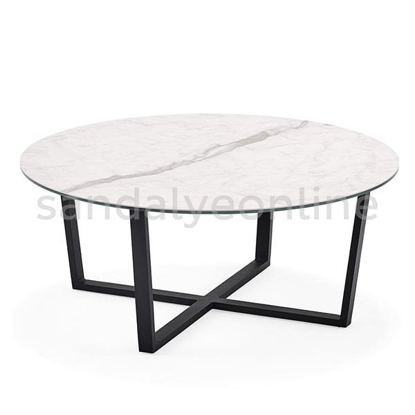 Floren Glass Laminated Ceramic Coffee Table