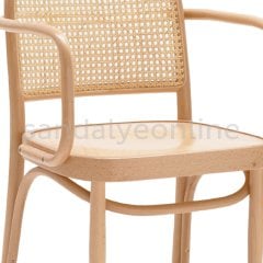 Lina Hazeranlı Kollu Ahşap Sandalye Sandalyeler - Sandalye Online
