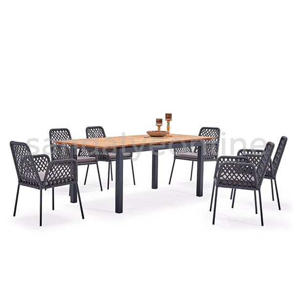 Plains 6+1 Outdoor Garden and Balcony Set