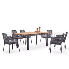 Plains 6+1 Outdoor Garden and Balcony Set