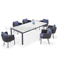 Sudan 6+1 Aluminum Dining Set