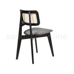 Cane Wooden Chair Black