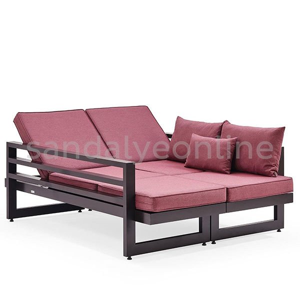 Yantis Alüminyum İkili Şezlong