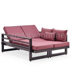 Yantis Aluminum Double Sun Lounger Sun Loungers - Sandalye Online