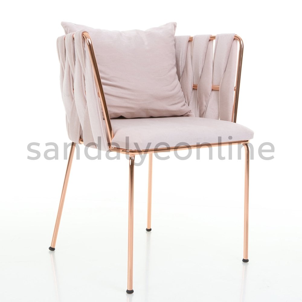 Rope Braided Veneer Dining Table Chair