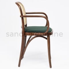 Lina Upholstered Wooden Chair with Armrests