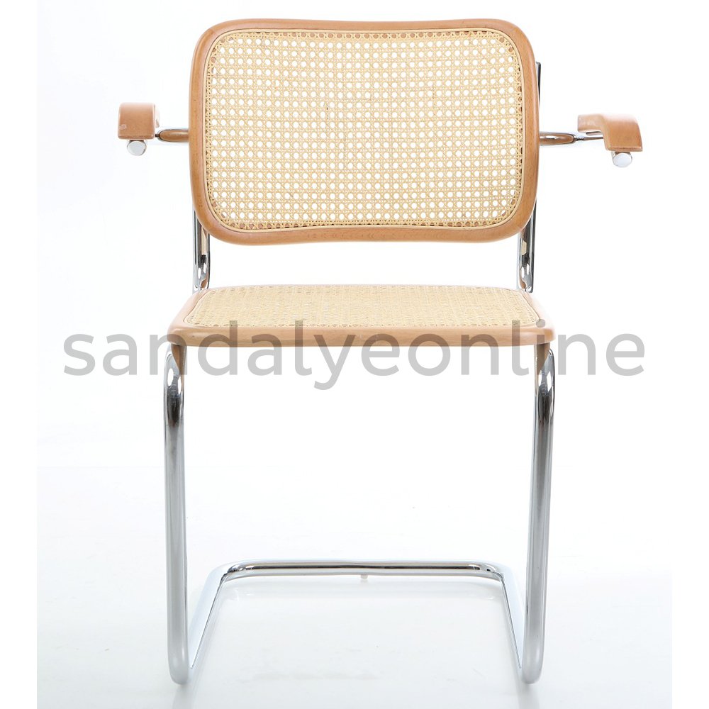 Cesca Kollu Hazeran Ahşap Sandalye