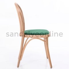 Justina Wood Upholstered Chair
