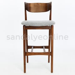 Nara Ahşap Bar Sandalyesi