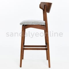 Nara Ahşap Bar Sandalyesi