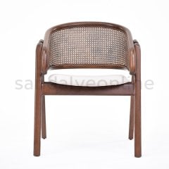 Peru Oturumu Döşemeli Hazeran Sandalye