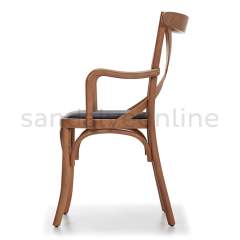 Davina Upholstered Tonet Chair with Armrests