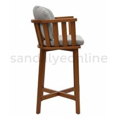 Svanet Ahşap Bar Sandalyesi