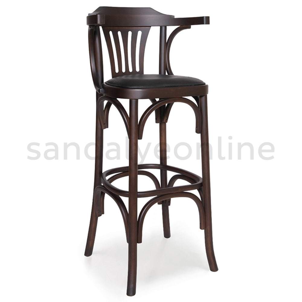 Rodi Ahşap Bar Sandalyesi