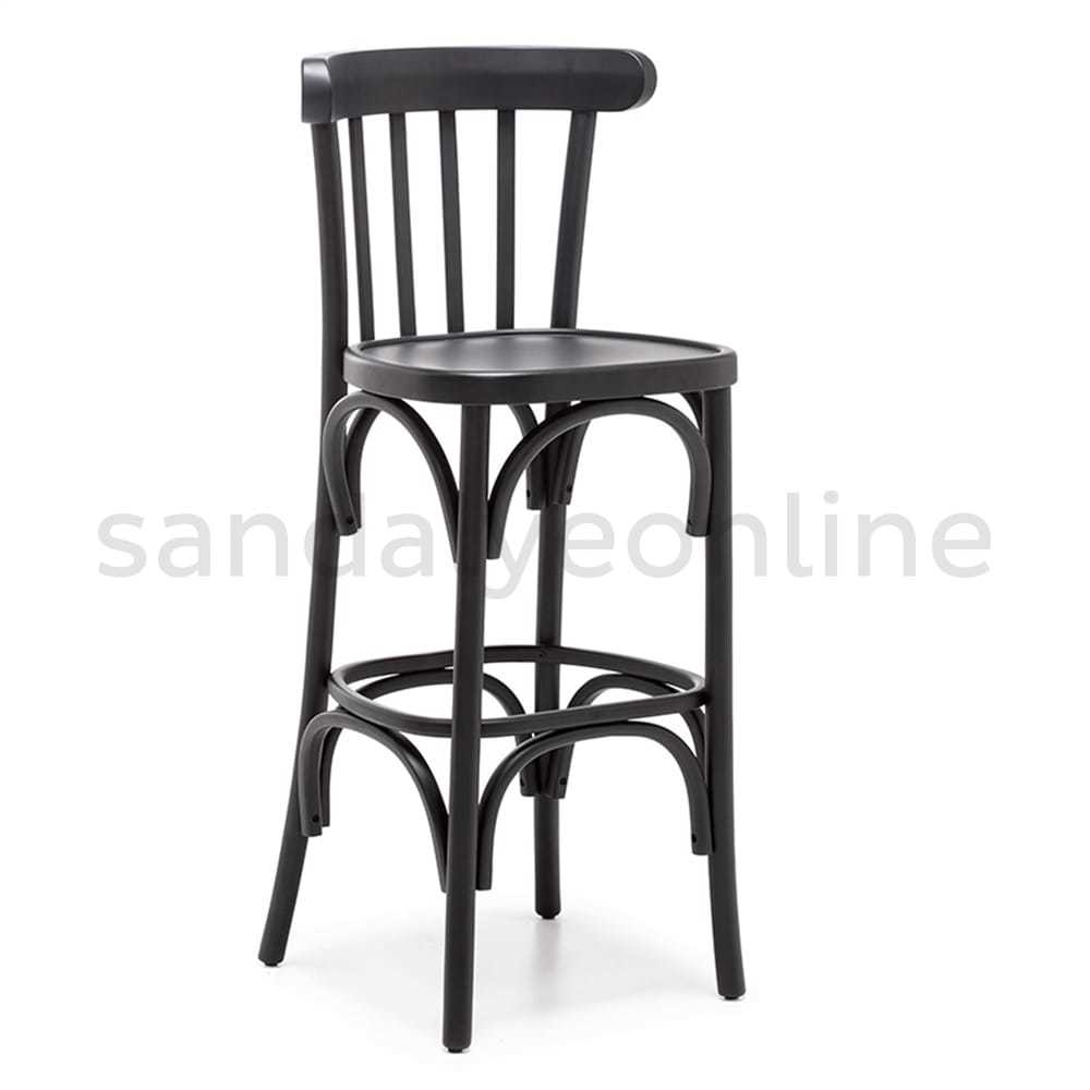 Kuleli Ahşap Bar Taburesi