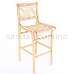 Larode Ahşap Bar Sandalyesi