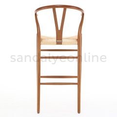 Wishbone Ceviz Ahşap Bar Sandalyesi