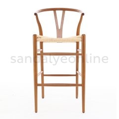 Wishbone Ceviz Ahşap Bar Sandalyesi