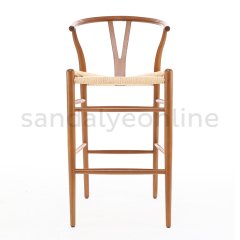 Wishbone Walnut Wood Bar Chair