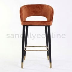Luna Ahşap Bar Sandalyesi
