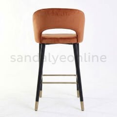 Luna Ahşap Bar Sandalyesi
