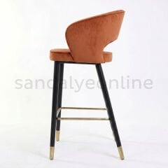 Luna Ahşap Bar Sandalyesi