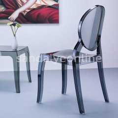 Elizabeth Dining Chair - Black Transparent