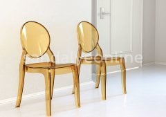 Elizabeth Kitchen Chair - Transparent Gold