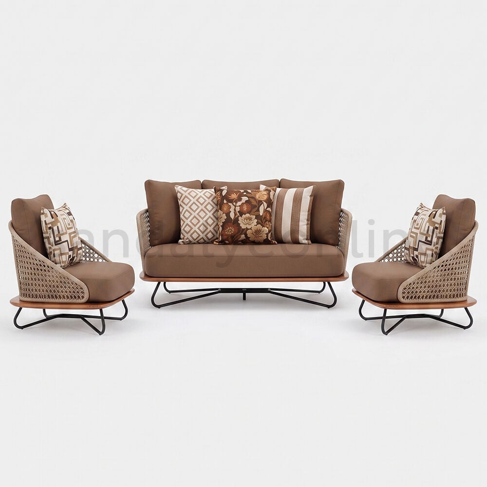 Gordes Outdoor and Garden Furniture Set Table & Chair Sets - Sandalye Online