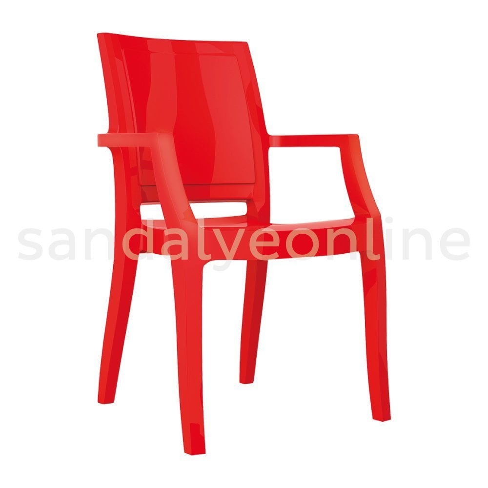 Arthur Red Polycarbonate Chair
