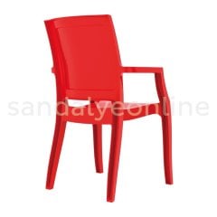 Arthur Red Polycarbonate Chair