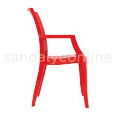 Arthur Red Polycarbonate Chair