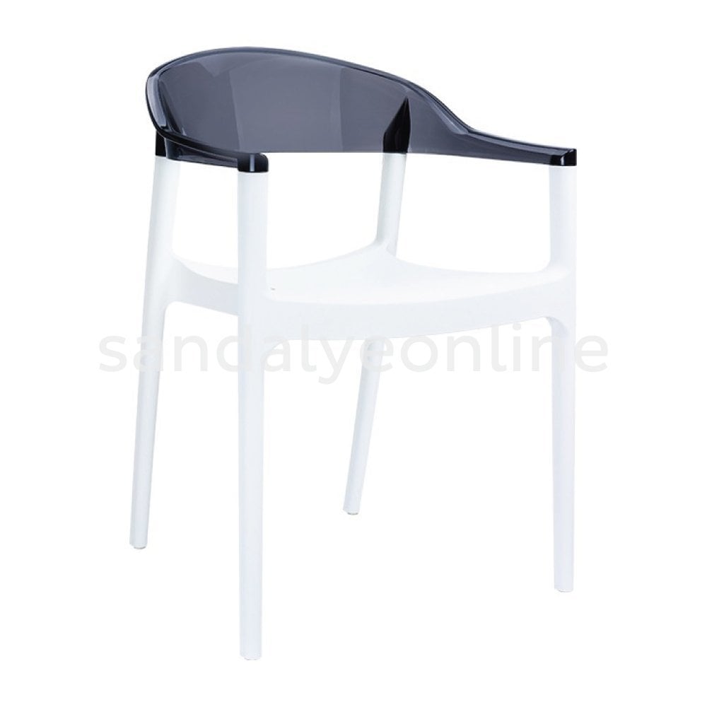 Carmen Black-Transparent Plastic Chair