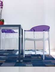 Carmen White Plastic Chair