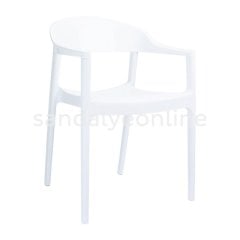 Carmen Beyaz Plastik Sandalye