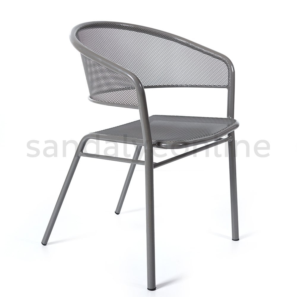 Demre Metal Arm Chair Metal Chairs - Sandalye Online