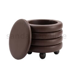 Bossie Leather Chest Puff