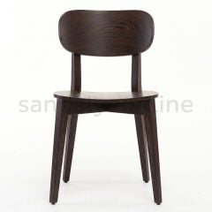 Benef Wenge Wooden Cafe Chair Wooden Chairs - Sandalye Online