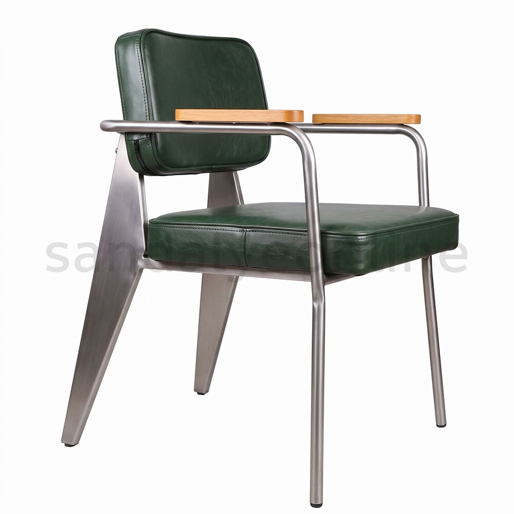 Ergo Matte Chrome Armchair Cafe Chairs - Sandalye Online